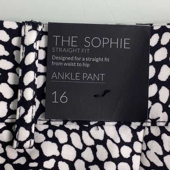 Lane Bryant The Sophie Straight Fit Modernist Collection Ankle Pants SZ 16 NWT - Picture 3 of 12